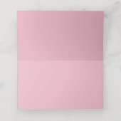 Elegant Pink Peonies Wedding Place Card Plaatskaartje (Binnenkant ongevouwen)