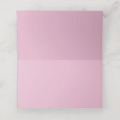 Elegant Pink Peonies Wedding Place Card Plaatskaartje (Binnenkant ongevouwen)
