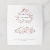 Elegant Pink Peony Floral Plaatskaartje (Buitenkant ongevouwen)
