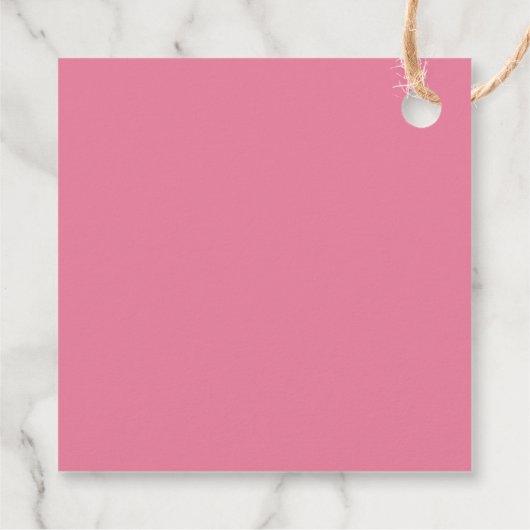 Elegant Pink Peony Florals Hartelijk dank Bedankjes Labels (Achterkant)