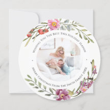 Elegant Pink Peony Modern Script Waterverf Floral