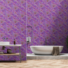 Elegant Pink, Purple and Silver Marble Pattern Behang