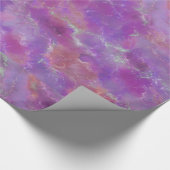 Elegant pink, purple and silver Marble Pattern Cadeaupapier (Hoek)