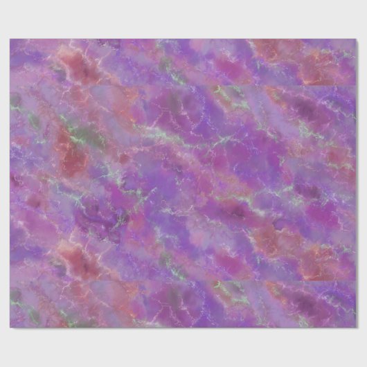 Elegant pink, purple and silver Marble Pattern Cadeaupapier (Vlak)
