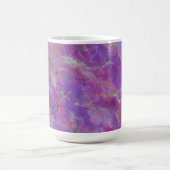 Elegant Pink, Purple and Silver Marble Pattern Koffiemok (Center)