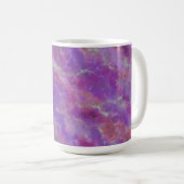 Elegant Pink, Purple and Silver Marble Pattern Koffiemok (Voorkant rechts)