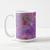Elegant Pink, Purple and Silver Marble Pattern Koffiemok (Links)