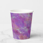 Elegant pink, purple and silver Marble Pattern Papieren Bekers (Achterkant)