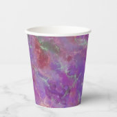Elegant pink, purple and silver Marble Pattern Papieren Bekers (Voorkant)