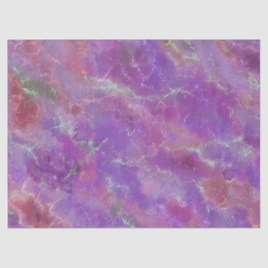 Elegant pink, purple and silver Marble Pattern Tissuepapier (Voorkant)
