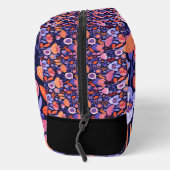 Elegant pink purple folk floral pattern toilettasje (Rechts)