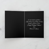 Elegant Pink Purple Rose Amethyst 60th Birthday Kaart (Binnen)