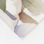 Elegant pink purple watercolor hydrangeas fleece deken (Hoek)