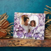 Elegant pink purple watercolor hydrangeas  fotoplaat (Zijkant)