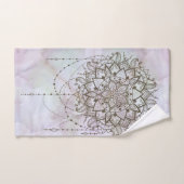 Elegant Pink Quartz Mandala Marble Bad Handdoek (Handdoek)