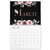 Elegant Pink Rose 2026 Kalender (Mar 2026)