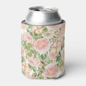 Elegant Pink Rose Garden Blikjeskoeler (Blikje Voorkant)