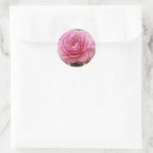 ELEGANT PINK ROSE RONDE STICKER (Tas)