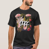 Elegant Pink Roses Hope Typography T-shirt (Voorkant)
