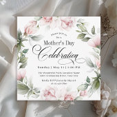 Elegant Pink Roses Moederdag feest Kaart