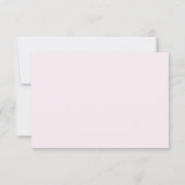 Elegant Pink RSVP Card Kaartje (Achterkant)