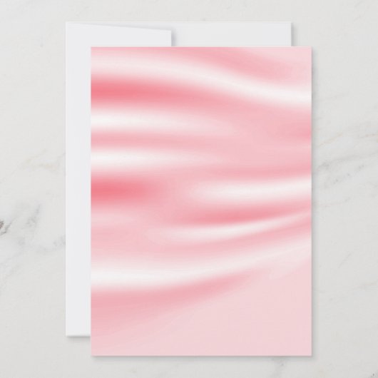 ELEGANT  PINK SATIN GOLD BIRTHDAY INVITATION KAART (Achterkant)