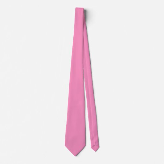 Elegant Pink Solid Groom Gift Stropdas (Voorkant)