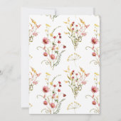 Elegant Pink Spring Floral Moederdag Brunch Kaart (Achterkant)