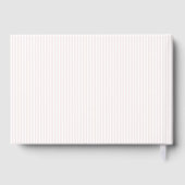 Elegant Pink Striped Minimalist Gastenboek (Achterkant)