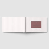 Elegant Pink Striped Minimalist Gastenboek (Volledig)