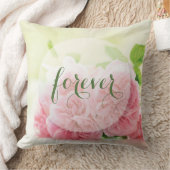 Elegant Pink Summer Roos Weddenschap Forever Kussen (Deken)