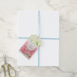 Elegant Pink Summer Roos Weddenschap Hartelijk dan Cadeaulabel
