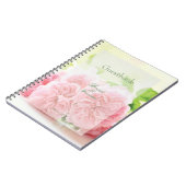 Elegant Pink Summer Roos Weddenschap Notitieboek (Linkerzijde)