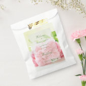 Elegant Pink Summer Roos Wedding Bedankzakje (Gezegeld)