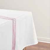 Elegant Pink Sun Moon Doodle Mandala White Design Tafelkleed (Voorbeeld)