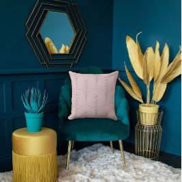 Elegant Pink Tiled Fan Design Kussen