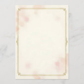 Elegant Pink Watercolor Valentine's Day Party Kaart (Achterkant)