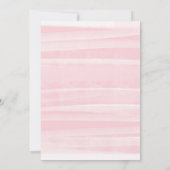 Elegant Pink Waterverf Floral Calligraphy Wedding Kaart (Achterkant)