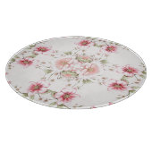 Elegant Pink White Floral Cutting Board Snijplank (Hoek)