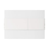 Elegant Pink White Floral Invitation Belly Band Uitnodigingen Wikkel (Achterkant Voorbeeld)