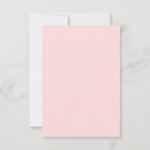 Elegant Pink White Floral Wedding Bedankkaart (Achterkant)