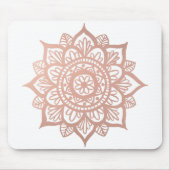 Elegant Pink White Mandala Flower Muismat (Voorkant)