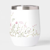 Elegant Pink Wild Floral Wedding (Achterkant)