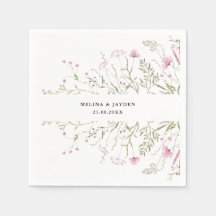 Elegant Pink Wild Floral Wedding