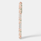 Elegant Pioen Bloempatroon Case-Mate iPhone Case (Achterkant / Rechts)