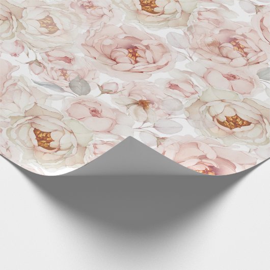 Elegant pioen inpakpapier (Hoek)