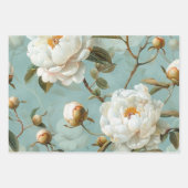 Elegant  Pioen Pastel Bloemen Gift Inpakpapier Vel (Voorkant 2)