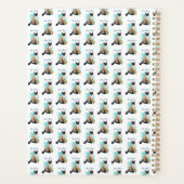 Elegant Pisces Zodiac Cat Planner Notebook (Achterkant)