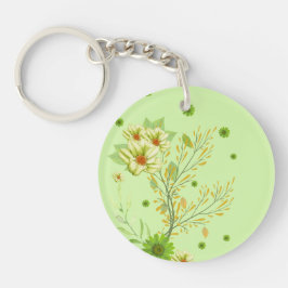 Elegant pistachio green keychain