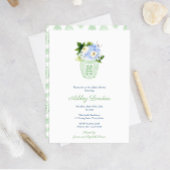 Elegant Pistachio Wit Genderneutraal Baby shower Kaart